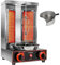 Olla de pollo con quemadores, horno asador vertical de propano, máquina de kebab Doner para el hogar, restaurante y fiestas.