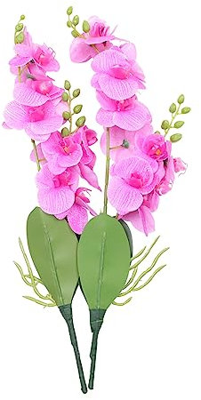 HOLIDYOYO 2 Pezzi Di Piante Di Phalaenopsis Finte Orchidee Finte Artificiali Orchidee Finte A Forma Di Farfalla Piccole Piante Finte Orchidee Finte In Vaso Steli Di Plastica Viola