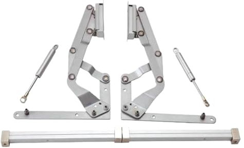 RSRSR Stay HingesStainless Steel Heavy Duty Commercial Door Hinges Cabinet Door Hinges Vertical Swing Lift Up Stay Pneumatic Arm Upturn Support Hinge Door Swing Lift Upturn Support Frame