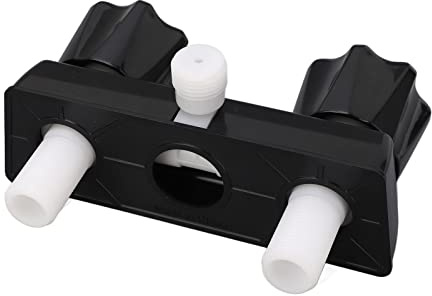 Zisemeil RV - Grifo mezclador de ducha para caravana, autocaravana y autocaravana, color negro