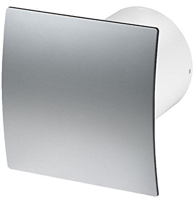 Armar Trading LTD Bathroom Extractor Fan 125mm / 5 with Non Return Valve/Backdraft Shutter Kitchen Ventilator with Modern Front Panel (125mm Silent Fan with Humidity Sensor, Silver/PET)