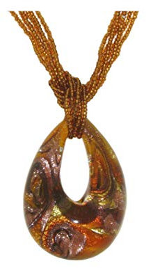 Venetiaurum - Halskette aus Muranoglas und 925 Silber - Schmuck “Made in Italy” zertifiziert