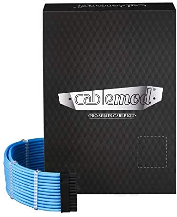 CableMod cm-PRTS-FKIT-NKLB-R PRO ModMesh RT-Serie ASUS ROG/Seasonic Kabel-Kits, Schwarz