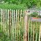 Staketenzaun 0,9x5m Gartenzaun Holzzaun Gartenteichzaun Rollzaun Haselnuss Zaun