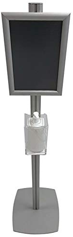Station d'hygiène | Idéal pour tout type de commerce | Distributeur de gel sur pied | Distributeur vertical