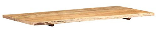 Tidyard Mensola Piano per Lavabo Lavandino da Bagno Vintage in Massello di Acacia,Appoggio Sospeso per Lavabo Lavandino,Sottolavabo Sottolavandino Sospeso da Bagno,Tavolo Sospeso per Lavabo in Legno