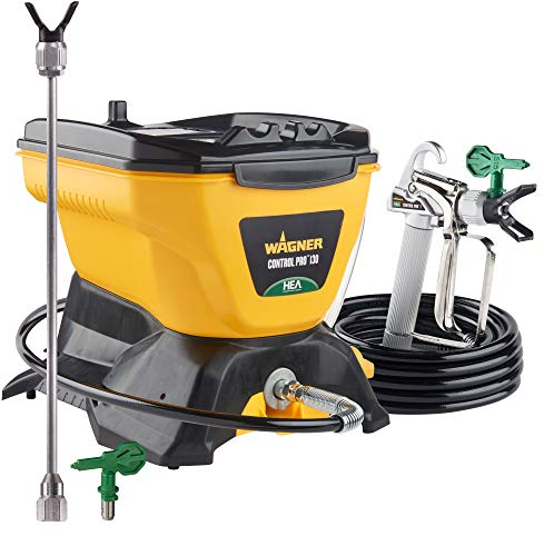 Wagner Spraytech 2422951 Control Pro 130 Kit spruzzatore di vernice, spruzzatore airless ad alta efficienza con bassa overspray e estensione da 30,5 cm, punta 515 e 413 per progetti di grandi