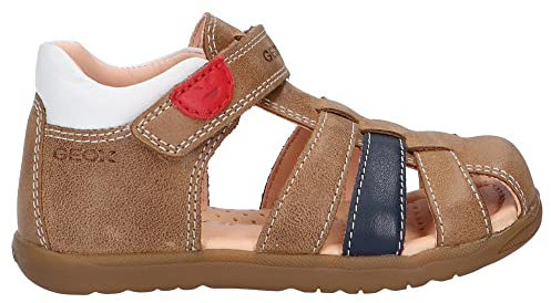 Geox Bébé Garçon B Sandal Macchia Boy Premiers Pas, Caramel, 18 EU