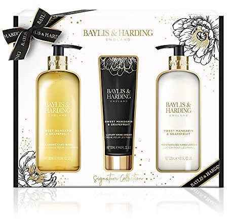 Baylis & Harding Sweet Mandarin & Grapefruit Signature Collection Luxury Hand Care Trio Gift - Vegan Friendly