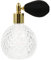 Lurrose 100ml Vintage Perfume Bottle Retro Spray Perfume Atomisers Empty Glass Essential Oil Dispenser for Home and Travel (Caps in Random Colours)