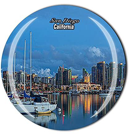 San Diego Kalifornien USA Amerika Kühlschrankmagnet Kristall Tourist Souvenir Geschenk Kollektion Kühlschrank Magnetaufkleber