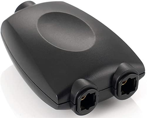 PremiumCord Combinateur de signal passif Toslink, TOS F - 2X TOS F, femelle vers femelle, couleur : noir