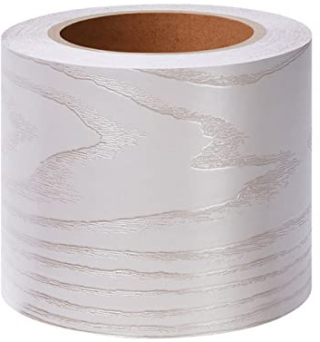 Guest Ruyunlai Embossed West Silver Wood Wallpaper Border self Adhesive Wall Border Sticker Peel and Stick Home Ceiling Decorative Border for Bathroom Living Room Kitchen 15cm X 500cm