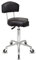 Staboos Rollhocker bis 160 kg - Ergonomisch geformter Sitz mit Rollen und Lehne - Drehhocker (Premium Rollen) Praxishocker höhenverstellbar (55 cm bis 75 cm)