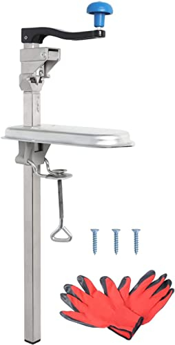 Abrelatas de Mesa Commercial #10 Compatibles con Edlundd Old Reliable, Abrelatas de Banco Manual de Acero Inoxidable para Latas de hasta 46cm de Altura para Restaurantes Hotel por Poweka