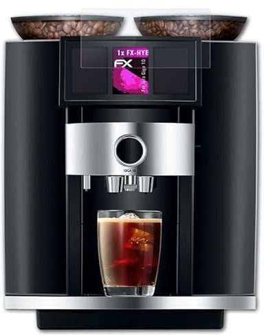 atFoliX Lámina Protectora de plástico Cristal compatible con Jura Giga 10 Película Vidrio, 9H Hybrid-Glass FX Protector Pantalla Vidrio templado de plástico