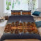 Bettwäsche 135x200 New York Bettbezug mit ReißVerschluss Kinder Bettwäsche Set mit Kissenbezug 80x80 Weich Leicht Mikrofaser 3D Motiv Stadtansicht Bettbezüge Pour Jungen Mädchen