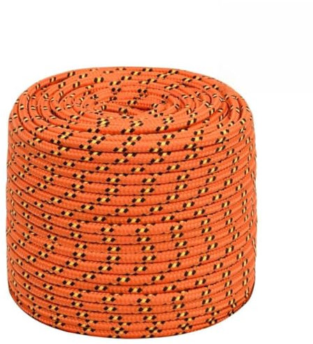 LAPOOH Corde de Bateau Orange 10 mm 100 m Polypropylène,Corde en Nylon De,Parachute Cord