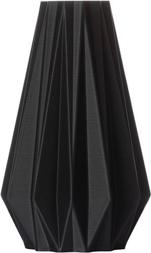 3D Vase Blumenvase Agneta S 16cm nachaltige Dekovase Deko Vase für Blumen (Schwarz)