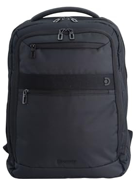 Discovery Computer-Rucksack, Kollektion Downtown, Schwarz, recyceltes Material, Fassungsvermögen 20 l, Maße 32 x 15 x 45 cm, Schwarz