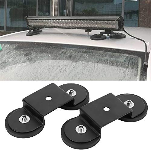 Magnethalterung Lightbar, 2pcs Auto Magnet Lightbar Halterung Universal Magnetfuß Montagehalterungen Magnethalter für LED Lichtleiste, für Offroad Auto SUV ATV LKW KFZ