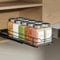 ZDDLOINP Ausziehbares Gewürzregal Für Schrank, Gewürzregal Schwarz, Gewürz Organizer Ausziehbar, Schrank Organizer Platzsparend, Schrank Organizer Küche