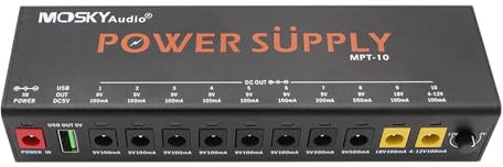 Btuty 11-Channel Guitar Pedal Power Supply with Independent Short Circuit Pedal Board Power Supply for 9V/12V/18V Effect Pedal