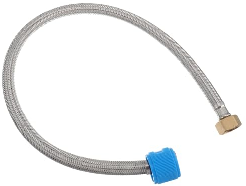 Homoyoyo Toilet Inlet Washing Machine Hoses Plumbing Hoses Faucet Line Connector Striped Hoses Ratchet Monkey Wrench Sink Lines Flexible Dishwasher Adapter Stainless Steel