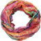 Jeamis Regenbogen Seide Loop Farbverlauf Frühling Rundschal Rainbow Streifen Sommer Leicht Schal Stola (Pink)