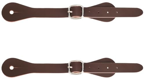 GORGECRAFT 2 Stück Sporenriemen Aus Echtem Leder Sattel7 10(1) cm Verstellbar Einlagig Gürtel Für Western Cowboystiefel Abnehmbare Schnalle Schnürsenkel Knöchel SchuhriemenFür Männer