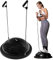 FIZYO Balance Trainer Halbkugel Ø 58 cm – Rutschfester Balance Ball mit Bändern & Pumpe für Gleichgewicht, Core-Training, Yoga, Pilates, Fitness, Gymnastik, Physiotherapie & Rehabilitation (Schwarz)