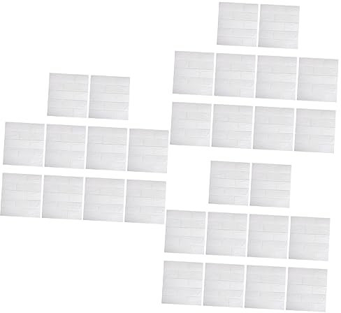 OSALADI 3 Sätze 3d-stereo-wandaufkleber 3d-hintergrundbilder Wandverkleidung Streifen Gewölbte Wandaufkleber Selbstklebende Wand Selbstklebendes Wandtattoo Weiß Plastik 10 Stück * 3