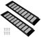 2Pcs Black 80mm x 400mm Door Air Vent Cover, Aluminum Alloy Air Vent Grille Cover, Rectangle Metal Louvered Grill Cover for Wardrobe, Stove, Shoes Cabinet, Kitchen, Bathroom and Floor Exhaust Vent