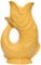 The Original Gluggle Jug - Yellow Glug Jug in L, 22cm 0.6L - Gug Glug Fish Shaped Jug - Decorative Glugging Water, Cocktail, Wine & Gin Pitcher, Decanter or Vase - Hand Made in Britain