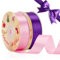 VynyQoo 2 Rouleaux 20mm Ruban Satin Large, Rose et Violet Emballage Cadeau, 22M Polyester Côté Unique Ruban en Satin, pour Mariage, Nœuds, Ballons, Anniversaire, Décoration de Gâteau