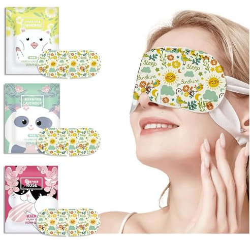 9 Pack Self Heated Eye Mask Disposable Soothing Steam Eyes Moisturizing Heat Eye Mask Warm and Comfy for Relaxation, Dry Eyes