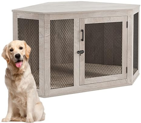 Generico Tavolino Laterale for Cuccia for Cani House Corner con Porta chiudibile a Chiave