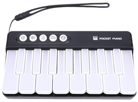 Light Up Piano Toy, Baby Piano Keyboard Toys Musical Learn Toy for Toddlers Early Learning and Creativity (Black)