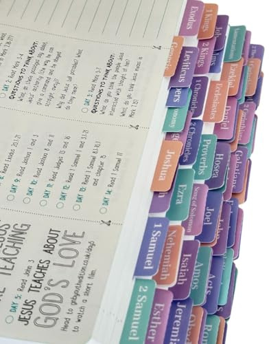75 Aufkleber – englische laminierte Bibel-Tabs, ein schönes christliches Geschenk für Frauen. Leicht zu lesen und einfach anzuwenden für das Bibel-Journaling.