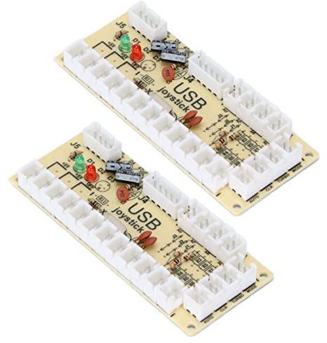 Yechiry Controller di Gioco Encoder USB Ritardo Pulsante Joystick Compatto per Progetti retrò PC e (#2)