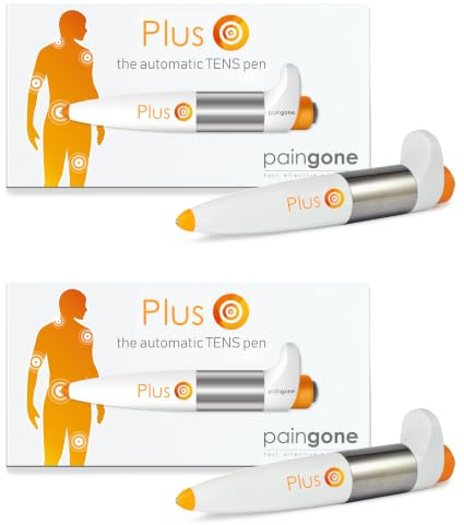 Twin Paingone Plus TENS Pen,Auto TENS Machine for Fast,Targeted Pain Relief | The 30 TENS Therapy, No Leads, Pads or Gels. Proven to Provide Pain Relief for Neck, Shoulder, Sciatica, Knee Pain & More.