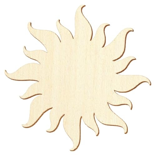 Holz Sonne - 3-50cm - Deko Basteln, Größe:3cm, Pack mit:25 Stück