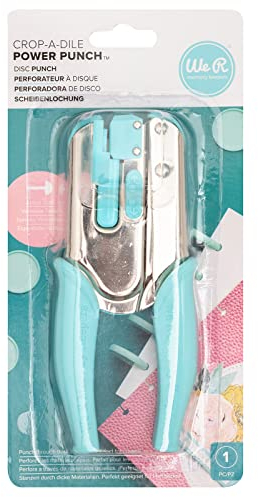 We R Memory Keepers 661367 Crop-A-DILE PWR PNCH DISC, blau, Blue