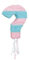 Unique 76092 Gender Reveal Piñata mit Fragezeichen, 1 Stück, rosa/blau