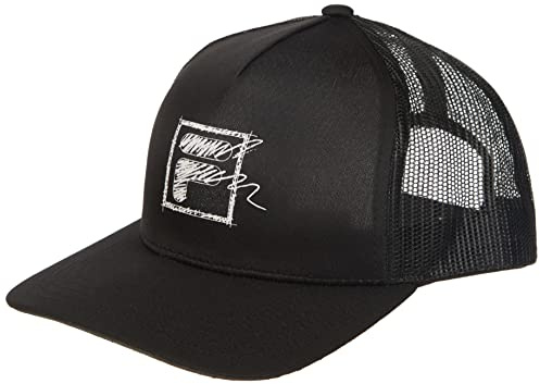 FILA Unisex Bejar Doodled F-box Baseballkappe, Black Beauty, Einheitsgröße EU