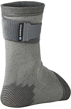 Rehband QD Knitted Ankle Support Knöchelbandage für Sport & Alltag, Größe S/M/L - atmungsaktive Bandage mit individueller Anpassung, entlastet und bietet Kompression, Größe:L