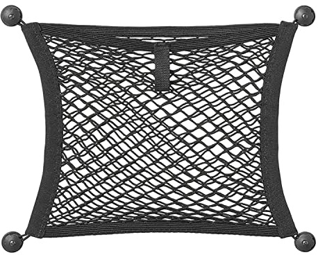 ProPlus 230128 Ablagenetz elastisch doppel 40 x 34 cm mit Selbstklebende und Schraubbefestigung