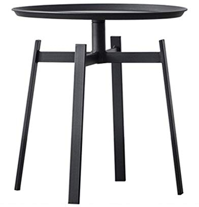 WANWEN Runder Metall-Beistelltisch-Stil Ecke Moderner Kleiner Couchtisch Moderner runder Couchtisch aus Metall (Color : B) Little Surprise
