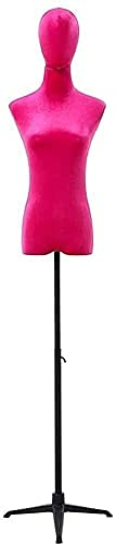 Schneider Schaufensterpuppe Weiblich Männlich Weiblich Schaufensterpuppe Schneiderpuppe Torso Körper, verstellbare Kleiderform mit Kopf und Basis, für Damenbekleidungsständer Schneiderpuppe verstellb