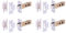 HANDLEZONE® 4 Pack 76mm / 3 inch Polished Stainless Steel Premium Tubular Mortice Latch, Catch for Internal Timber Doors - 57mm Backset